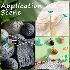 60 шт. пластиковый держатель для маркеров петель для вязания крючком&nbsp;TOOL-SC0001-64