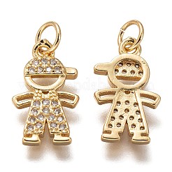 Латунные микропаве прозрачные подвески с фианитом&nbsp;ZIRC-C020-36G