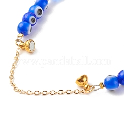 Braccialetti fatti a mano con perline malocchio&nbsp;BJEW-JB06380