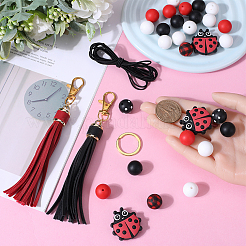 Kit fai da te per realizzare un portachiavi a forma di coccinella&nbsp;DIY-SC0022-38