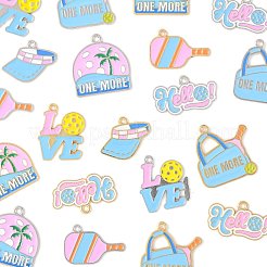 24шт 12 стиля подвески из сплава с эмалью&nbsp;ENAM-FS0003-68