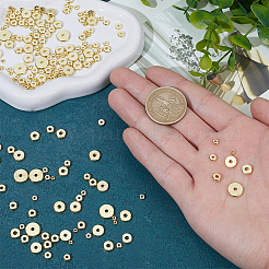 190pcs 7 Arten Messingperlen&nbsp;KK-BBC0025-80