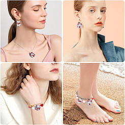 38шт 10 стиля сплава эмалевые подвески&nbsp;ENAM-YW0004-85