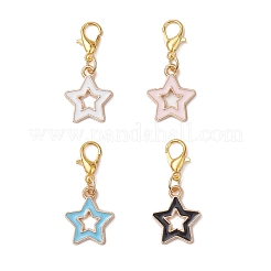 Подвесные украшения из эмали из сплава 4 шт.&nbsp;HJEW-JM04176