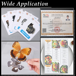 100 feuille de protection photo en film de plastification pour animaux de compagnie&nbsp;AJEW-WH0752-110