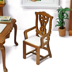 Ornements miniatures de fauteuil en bois&nbsp;PW-WGA6596-01