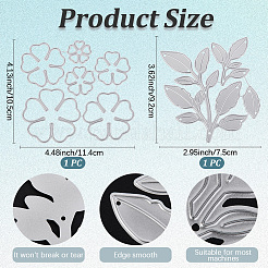 2 стили трафареты для вырезания бабочек и цветов&nbsp;DIY-CP0011-95