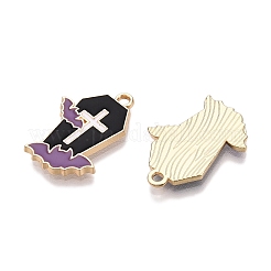 Pendenti smaltati in lega di placcatura a cremagliera a tema halloween&nbsp;ENAM-N056-357A