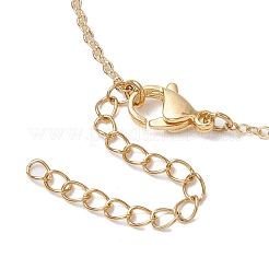 Colliers avec pendentif trèfle en turquoise synthétique&nbsp;NJEW-JN05170-01