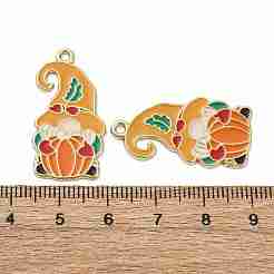 Подвески из сплава с эмалью ко дню благодарения&nbsp;ENAM-V002-02H-G
