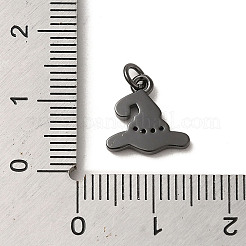 Подвески с латунной эмалью и блестками на Хэллоуин&nbsp;LS-KK-A203-02B