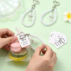 Подвеска из акрила с имитацией жемчуга и сплава&nbsp;HJEW-CJ00089