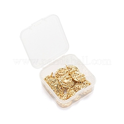 12pcs 12 colgantes de circonita cúbica micro pavé de latón de estilo&nbsp;ZIRC-LS0001-03G