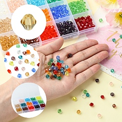 15 нитка 15 цвета прозрачные стеклянные бусины нити&nbsp;EGLA-FS0001-46