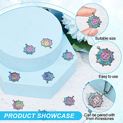 10 шт. подвеска из нержавеющей стали 304 со стразами&nbsp;STAS-AR0001-52