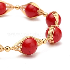 Conjunto de pulseras con cuentas de piedras preciosas naturales para hombres y mujeres&nbsp;BJEW-TA00012
