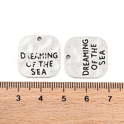 Чеканный квадрат резное слово мечтает о море тибетский стиль&nbsp;LS-PALLOY-A15333-AS