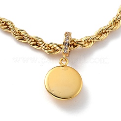 Bracciali con ciondoli in ottone smaltato per il malocchio&nbsp;BJEW-L652-21-G