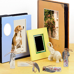 4 шт. прозрачные стеклянные пустые бутылки&nbsp;AJEW-FH00032