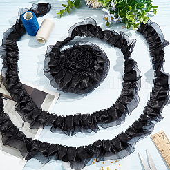 1 paquet de bordures en dentelle polyester double épaisseur&nbsp;OCOR-WR0001-27B