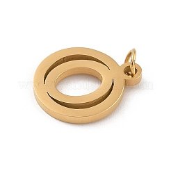 Dijes de acero inoxidable 304 con anilla de salto&nbsp;LS-STAS-R001-02G-O