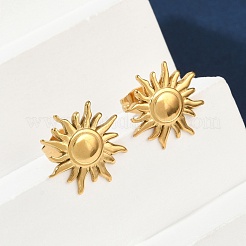 Ионное покрытие (ip) серьги-гвоздики из нержавеющей стали 304 для женщин&nbsp;EJEW-F300-10G