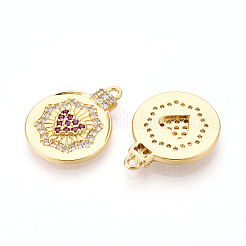 Латунные микро проложить кубического циркония подвески&nbsp;KK-N265-32G