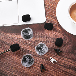 3 шт. чехол для микрофона из полиэстера с помпоном&nbsp;AJEW-CN0004-89