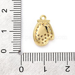 Weihnachtsserie Messing Micro Pave Zirkonia Anhänger&nbsp;KK-Q010-01G-03A