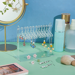 Вешалка для пальто съемные акриловые серьги-дисплеи&nbsp;EDIS-WH0041-02B-01