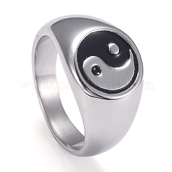 Anillos de dedo de acero inoxidable 304&nbsp;STAS-H101-01P-11