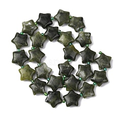 Natürlichen grünen Jade Perlen Stränge&nbsp;G-K359-E06