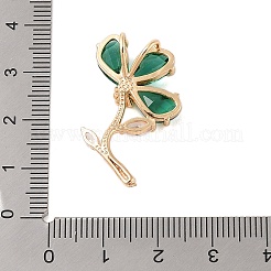 Латунь стекло кулоны&nbsp;KK-B100-041G-08