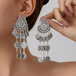 Boucles d'oreilles chandelier en alliage&nbsp;WG1C2F6-04
