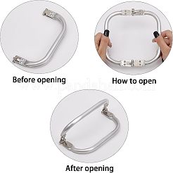 Алюминиевые ручки для сумок&nbsp;FIND-WH0036-03S-01