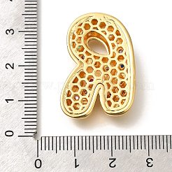 Ciondoli di zirconi in ottone&nbsp;KK-M295-13G-R