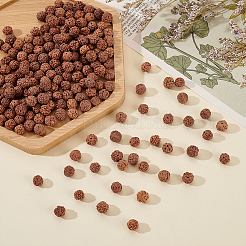 200 шт. неокрашенные натуральные бусины рудракши&nbsp;WOOD-ME0001-14