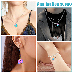 12 шт. 12 стиля полых подвесок из нержавеющей стали&nbsp;FIND-WR0012-01