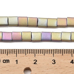 Fili di perline di ematite sintetica non magnetica satinata elettrolitica&nbsp;G-G089-B01-17