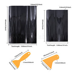 ПВХ автомобильная наклейка из волокна&nbsp;DIY-CA0006-80