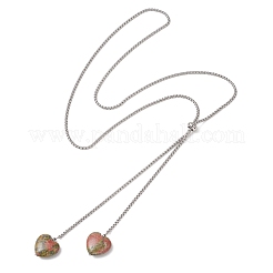 Колье-лариата с цепочкой из нержавеющей стали 304.&nbsp;NJEW-JN05889