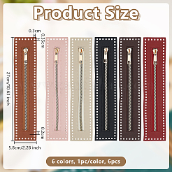 6 stücke 6 farben bekleidungs zubehör&nbsp;FIND-OC0014-09B
