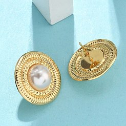 Pendientes de acero inoxidable 201&nbsp;EJEW-D354-08G-01