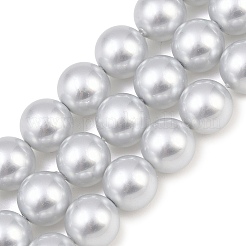 Rangs de perles de verre électroplaquées de taille dégressive&nbsp;BSHE-C011-03C