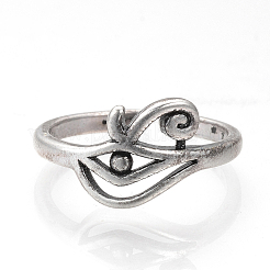Verstellbare Manschetten Fingerringe aus Messing&nbsp;RJEW-R134-45AS