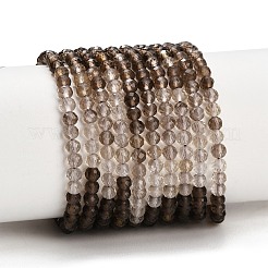 Farbverlauf natürliche Rauchquarz Perlen Stränge&nbsp;G-Z106-A05-4mm-01