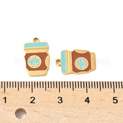 304 Edelstahl-Emaille-Anhänger&nbsp;STAS-R168-01B-G