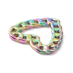 Anelli di collegamento in acciaio inossidabile 304 color arcobaleno con placcatura ionica (ip)&nbsp;STAS-G264-02M