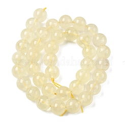 Нити из натуральных бусин лимонного кварца (обработанных нагреванием)&nbsp;G-B167-A11-10mm