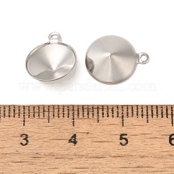 Подвеска из нержавеющей стали 304 с заостренной конструкцией и стразами&nbsp;STAS-U025-05C-P